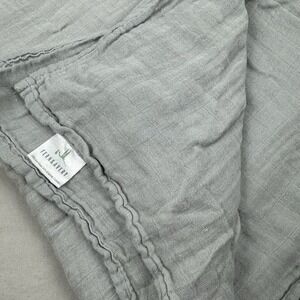 FERN & AVERY Baby Infant Swaddle Blanket Bamboo‎ Organic Cotton Gray - 47 x 47